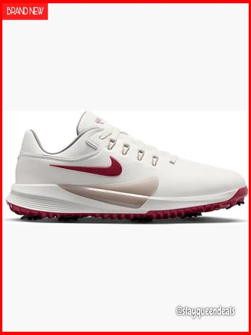 Men's Golf Shoes Athletic Lace-Up Faux Leather Water Repellent